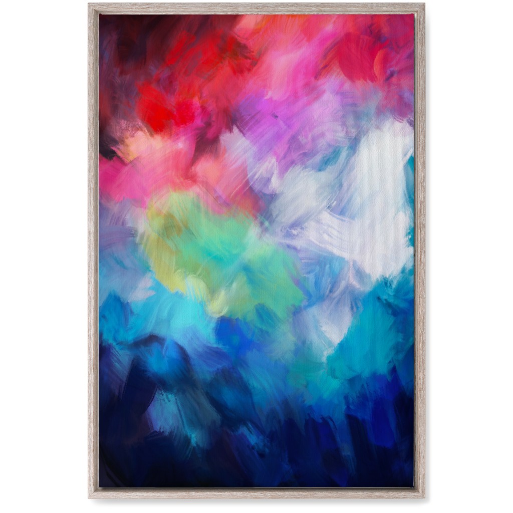 Color Flash - Multi Wall Art, Rustic, Single piece, Canvas, 20x30, Multicolor