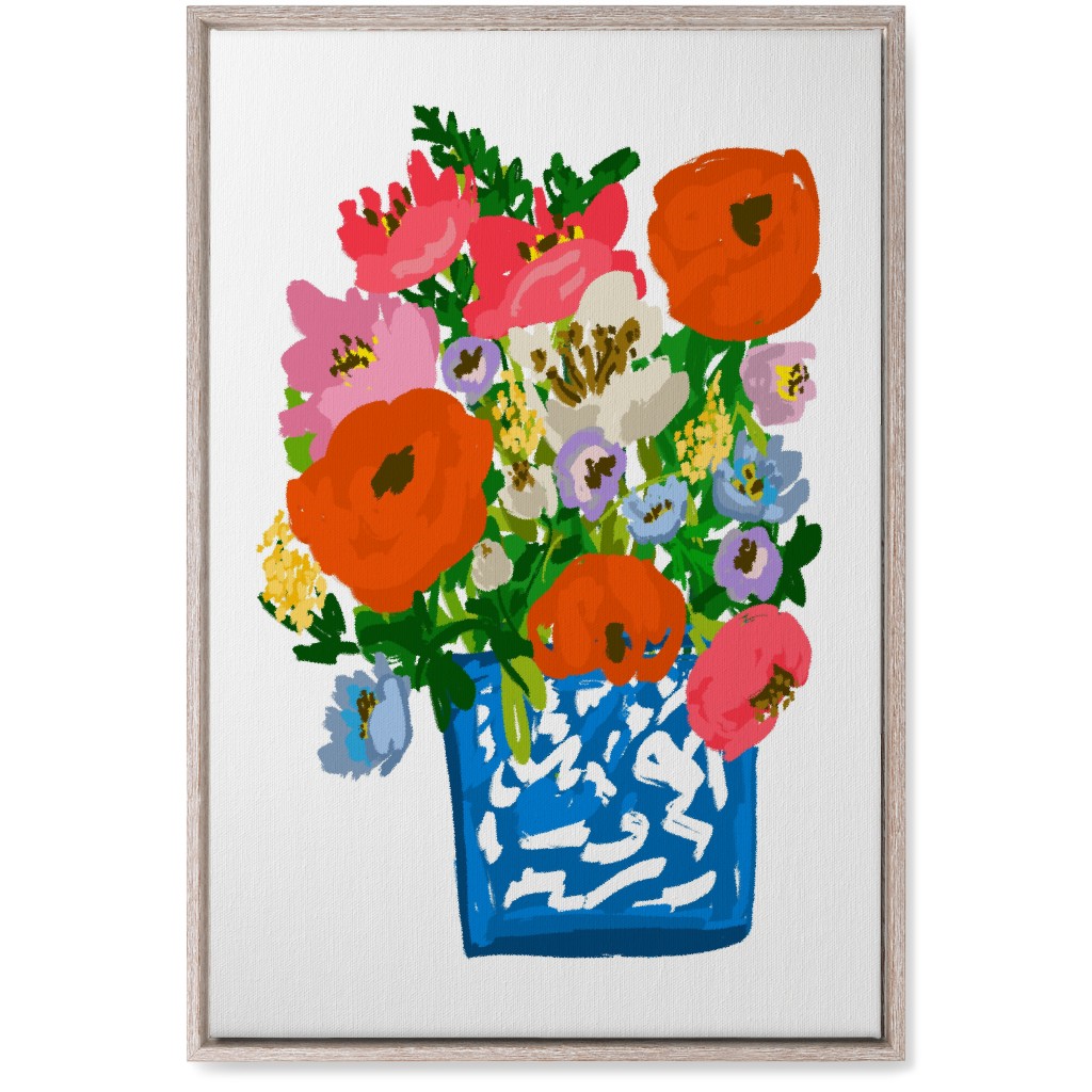 Helena Blooms - Multi Wall Art, Rustic, Single piece, Canvas, 20x30, Multicolor