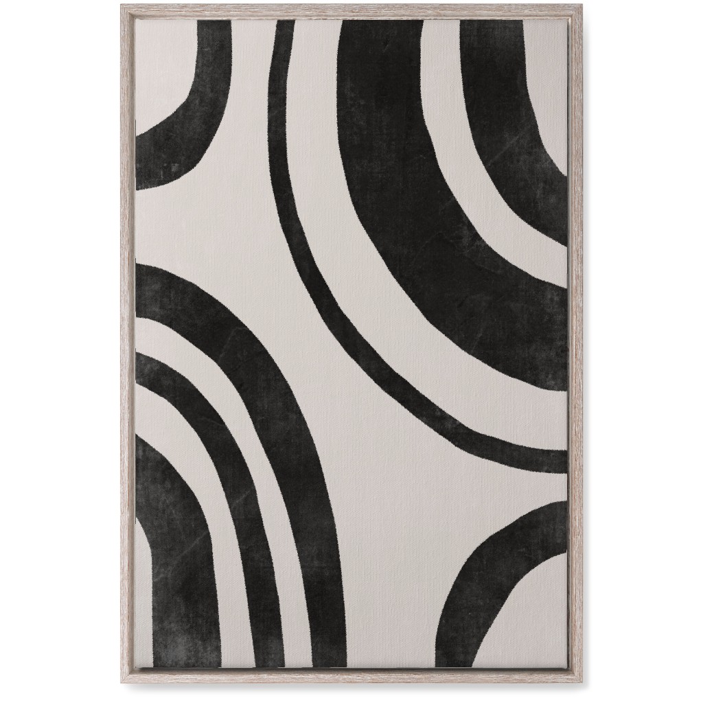 Pathway - Black and Beige Wall Art, Rustic, Single piece, Canvas, 20x30, Black, Black