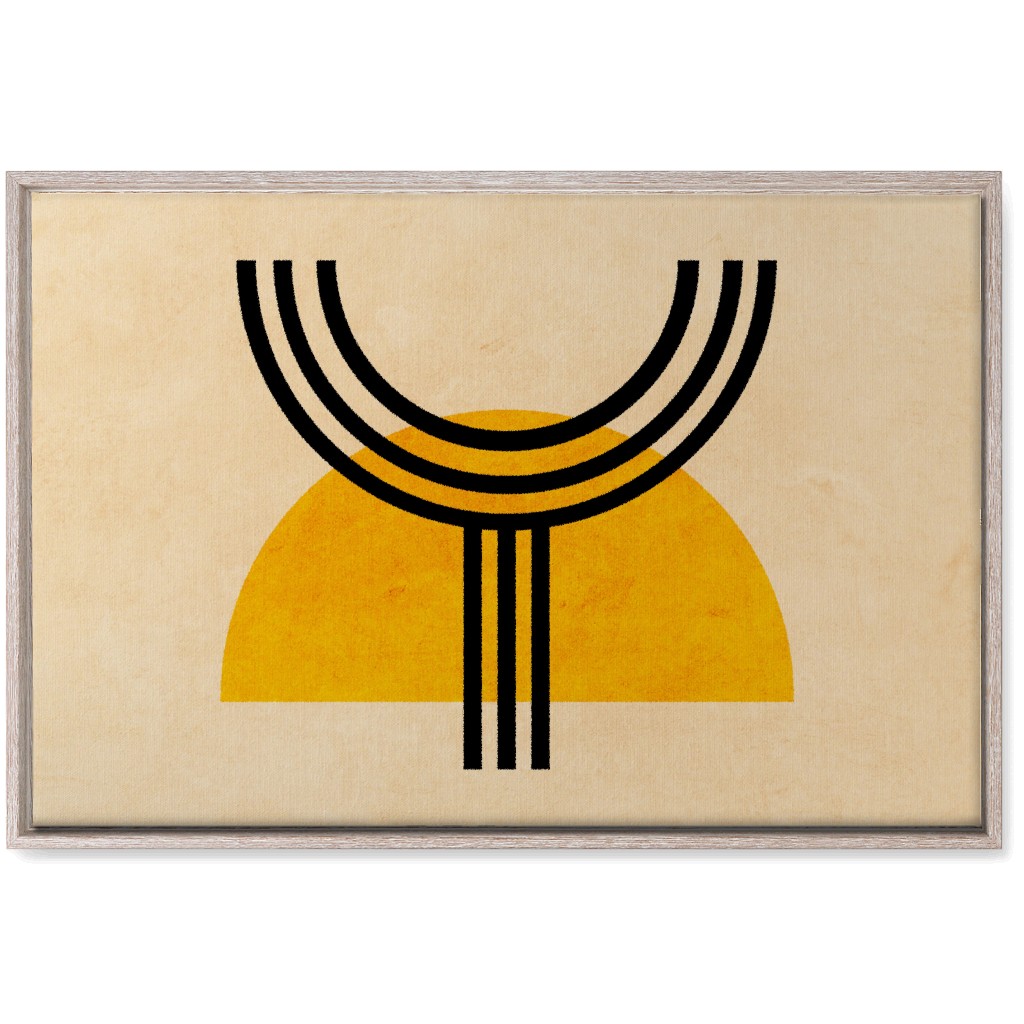 Olympus Abstract - Yellow Wall Art, Rustic, Single piece, Canvas, 20x30, Yellow