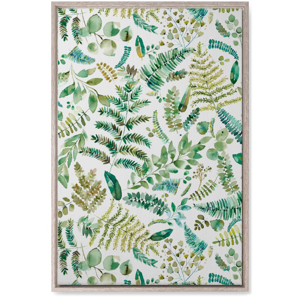 Botanical Collection - Green Wall Art, Rustic, Single piece, Canvas, 20x30, Green, Classic Green