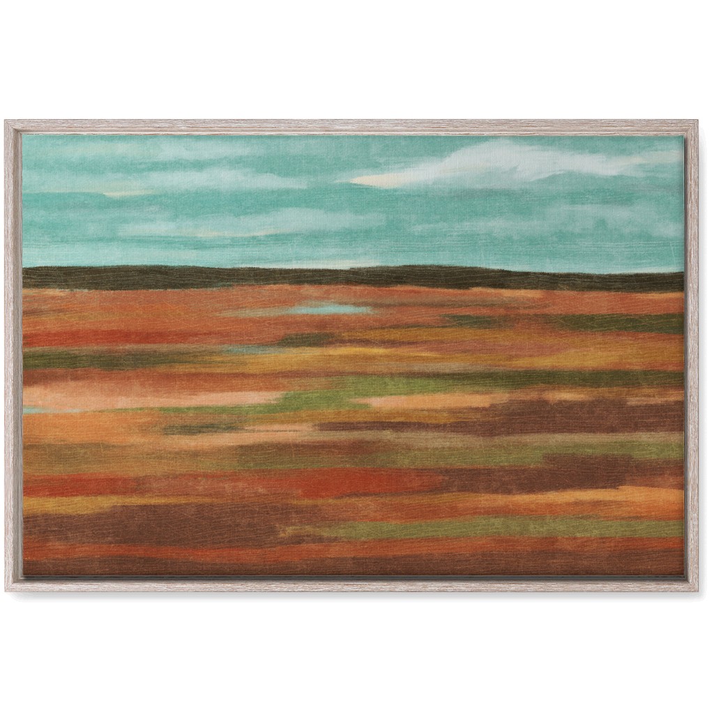 Autumn Fields Wall Art, Rustic, Single piece, Canvas, 20x30, Multicolor