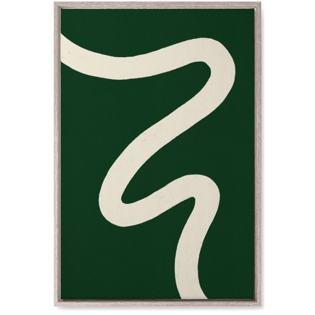 Tangled Brush Strokes Iv Wall Art, Rustic, Single piece, Canvas, 20x30, Green, Kale