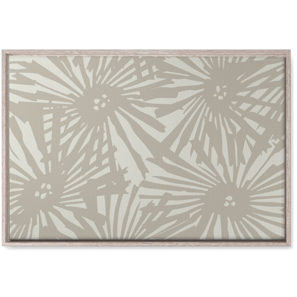 Large Cactus Flower Bloom - Beige Wall Art, Rustic, Single piece, Canvas, 20x30, Beige