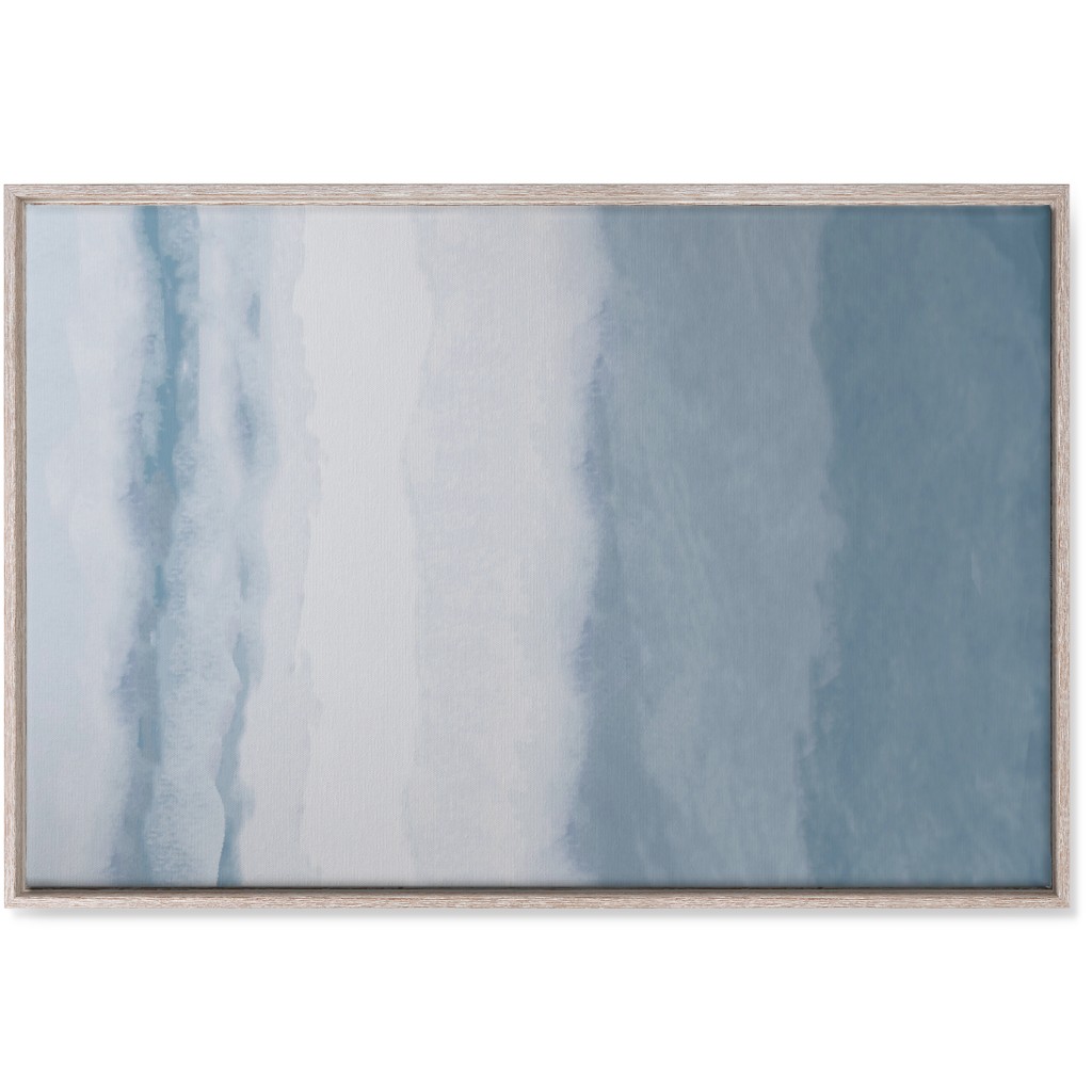 Tranquil Tides - Blue Wall Art, Rustic, Single piece, Canvas, 24x36, Blue
