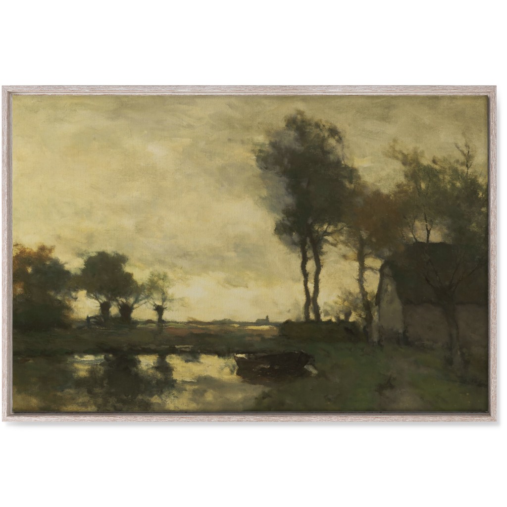 on Golden Pond Wall Art, Rustic, Single piece, Canvas, 24x36, Green