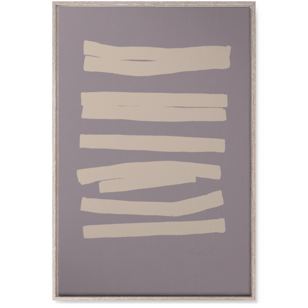 Abstract Bold Stripes I Wall Art, Rustic, Single piece, Canvas, 24x36, Purple