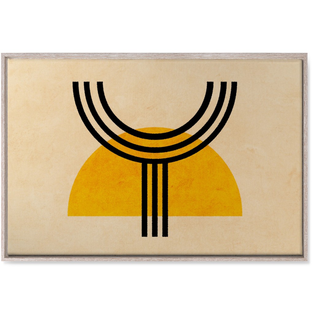 Olympus Abstract - Yellow Wall Art, Rustic, Single piece, Canvas, 24x36, Yellow