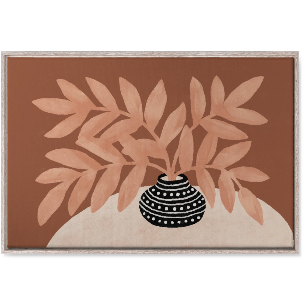 the Vase Iii - Neutral Wall Art, Rustic, Single piece, Canvas, 24x36, Pink