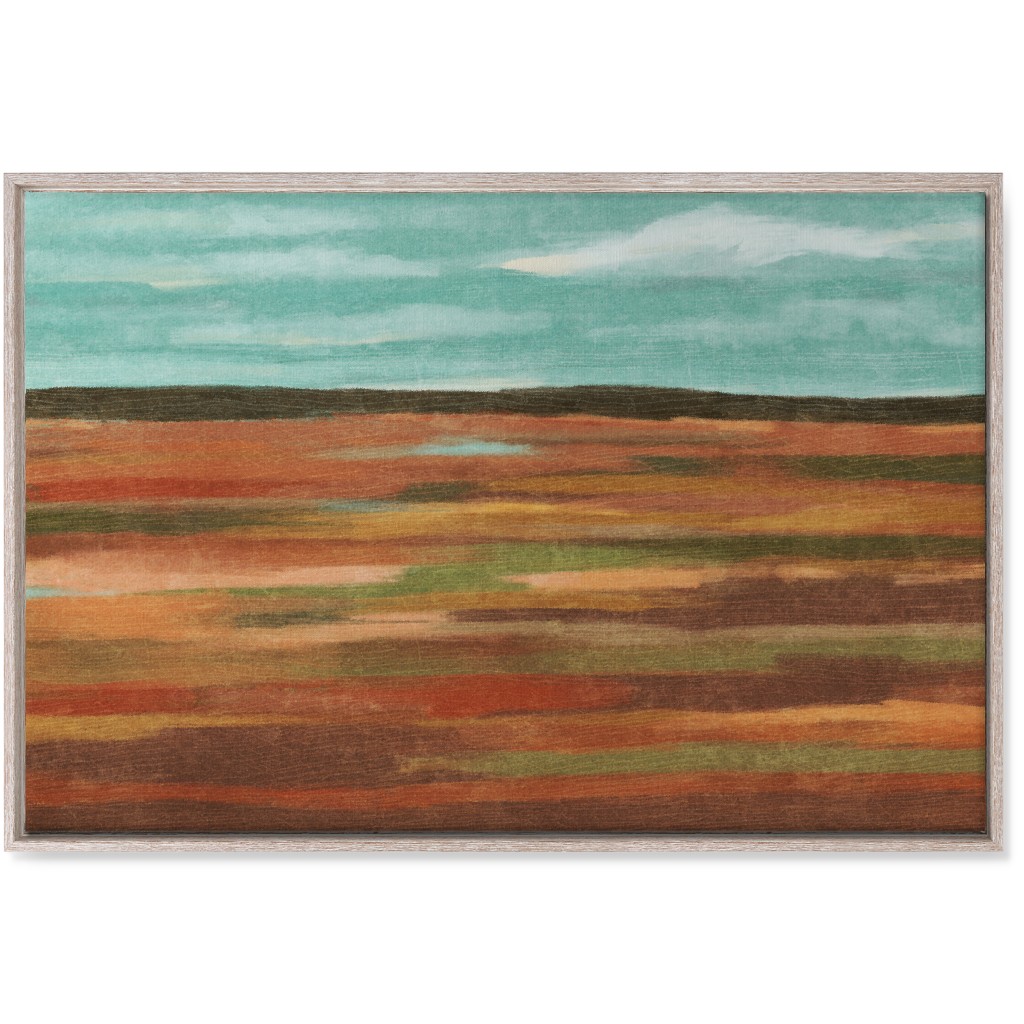 Autumn Fields Wall Art, Rustic, Single piece, Canvas, 24x36, Multicolor