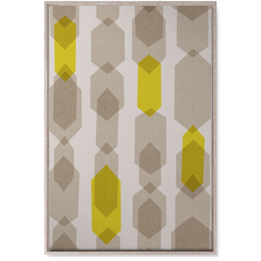 Elements Columns Wall Art, Rustic, Single piece, Canvas, 24x36, Yellow, Rye