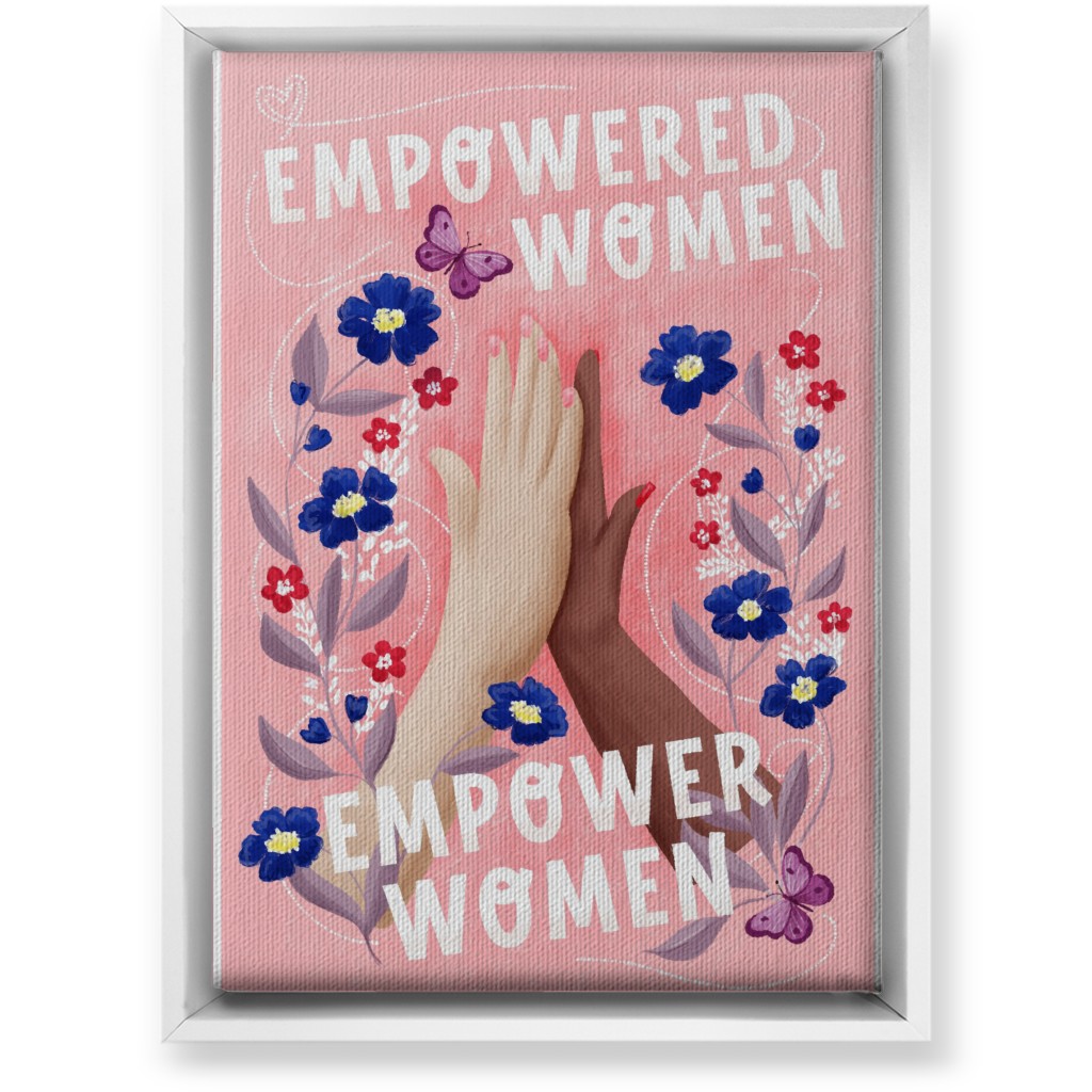 Empowered Women Empower Women - Pink Wall Art, White, Single piece, Canvas, 10x14, Pink