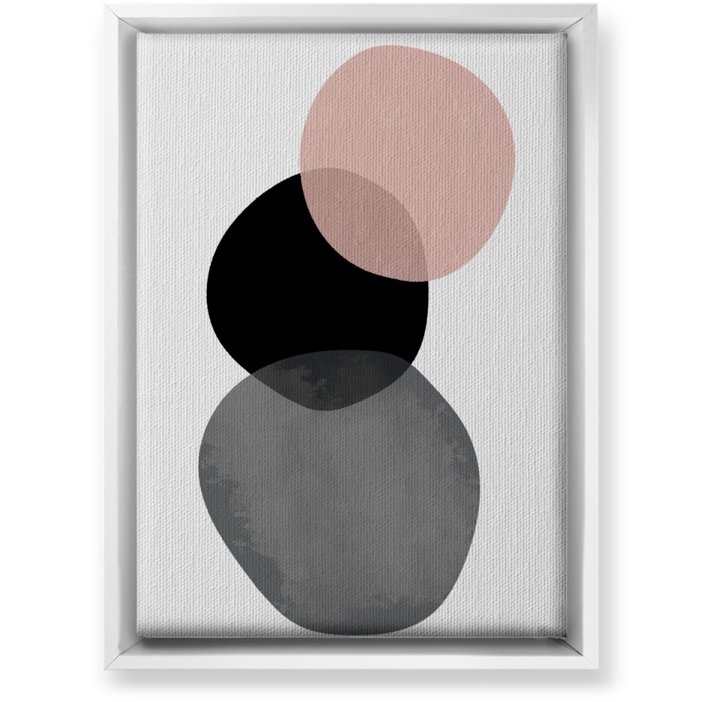 Stones Wall Art, White, Single piece, Canvas, 10x14, Pink