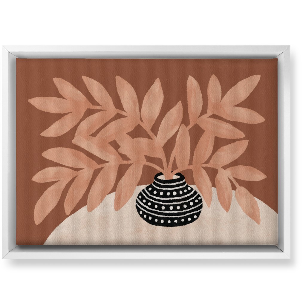 the Vase Iii - Neutral Wall Art, White, Single piece, Canvas, 10x14, Pink