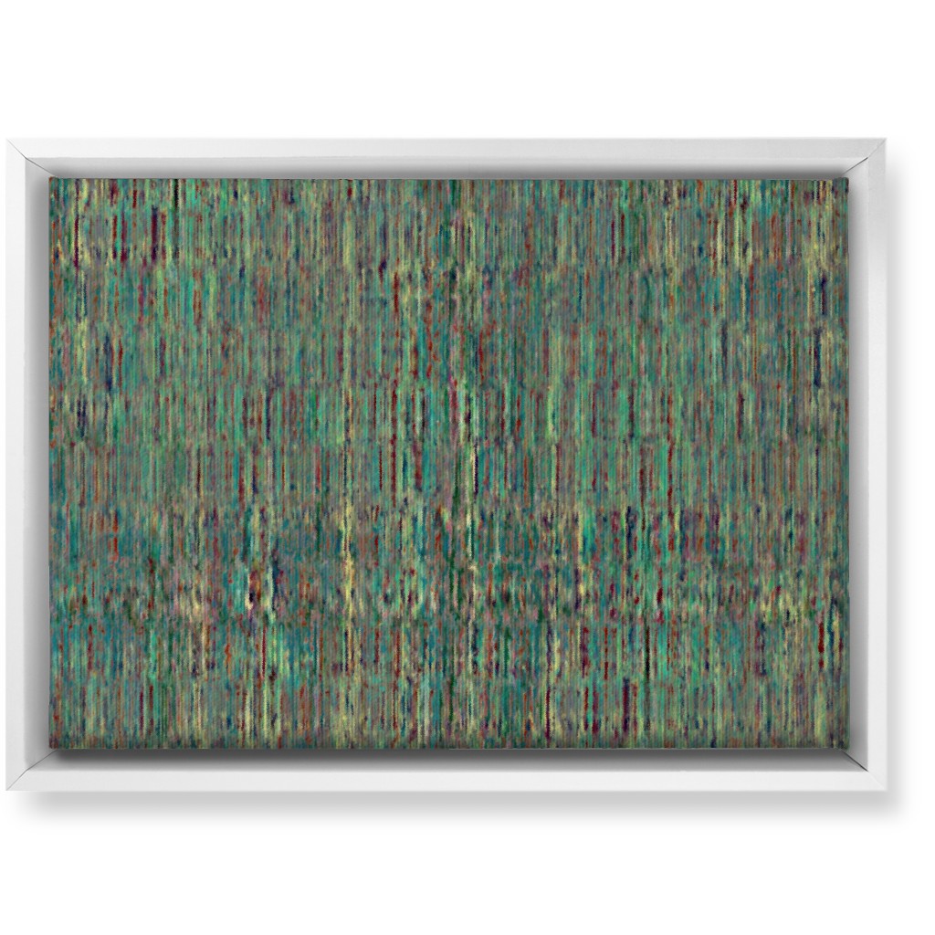 String Theory - Green Wall Art, White, Single piece, Canvas, 10x14, Green