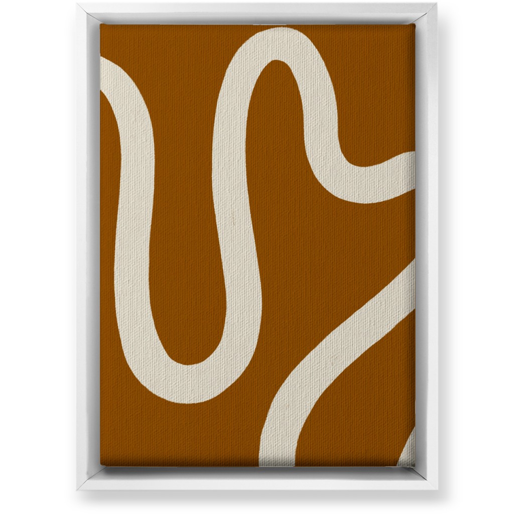 Orange And White Wall Art