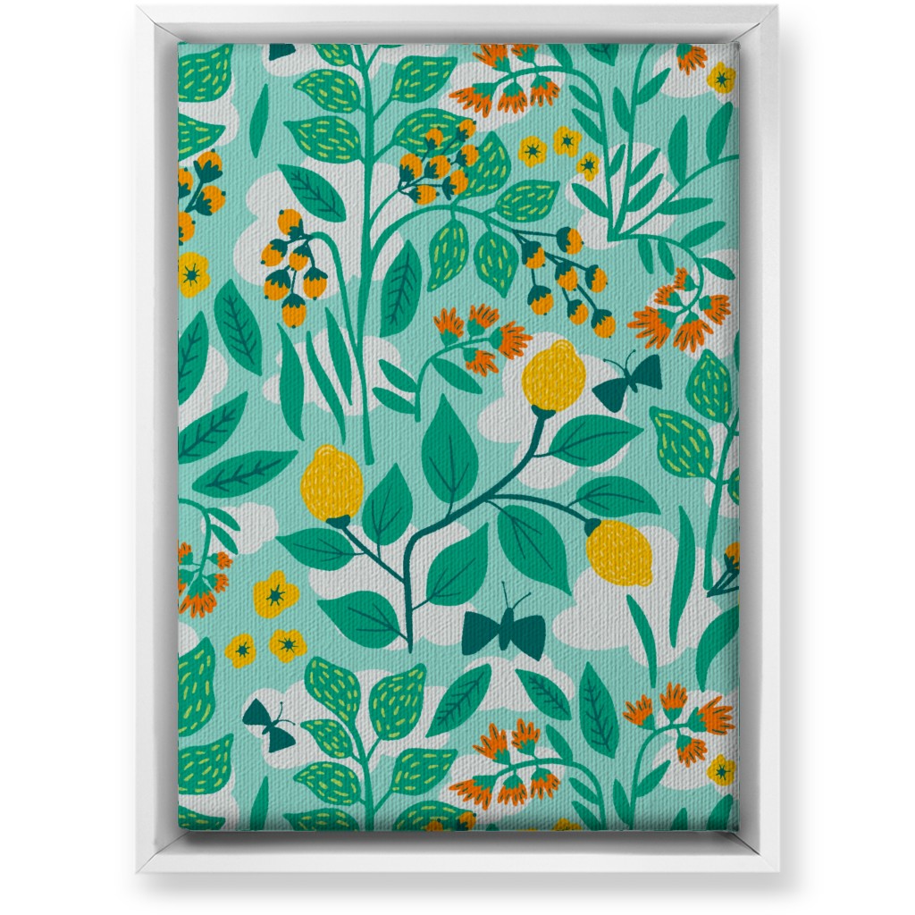 Color Garden - Green Wall Art, White, Single piece, Canvas, 10x14, Green, Classic Green