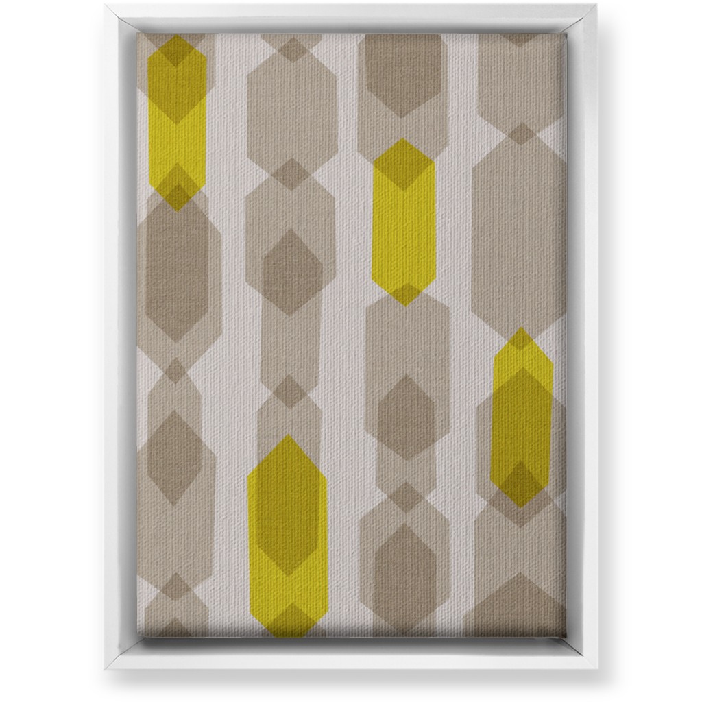 Elements Columns Wall Art, White, Single piece, Canvas, 10x14, Yellow, Rye