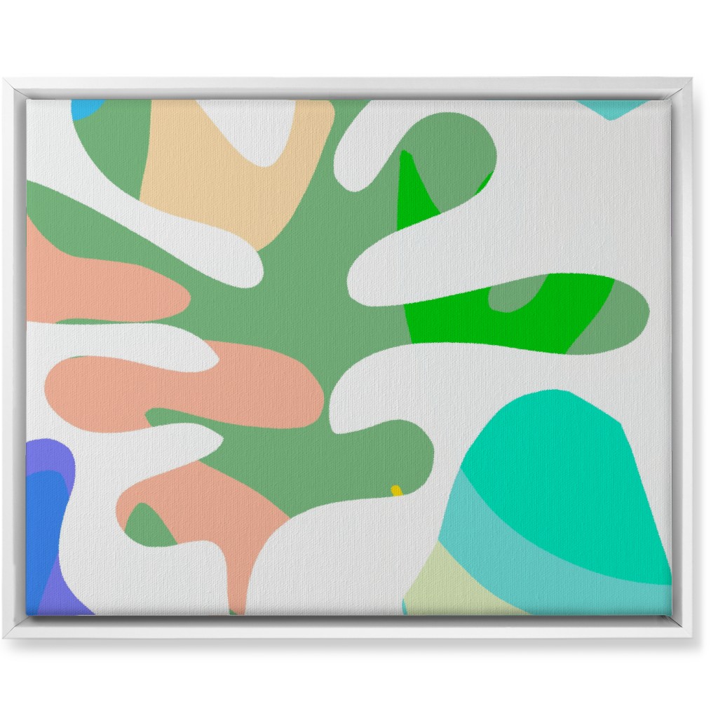 Summer Nature Love Matisse Style Wall Art, White, Single piece, Canvas, 16x20, Multicolor