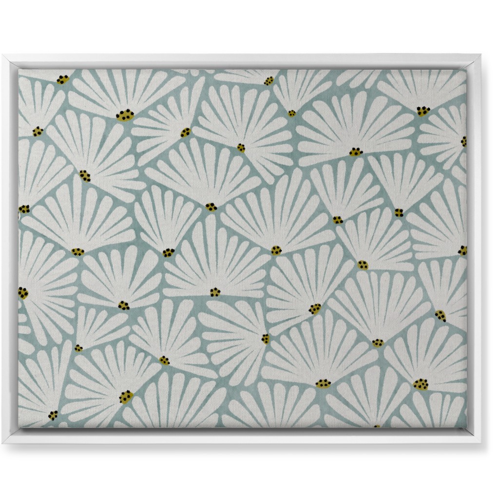 Solie Wall Art, White, Single piece, Canvas, 16x20, Blue