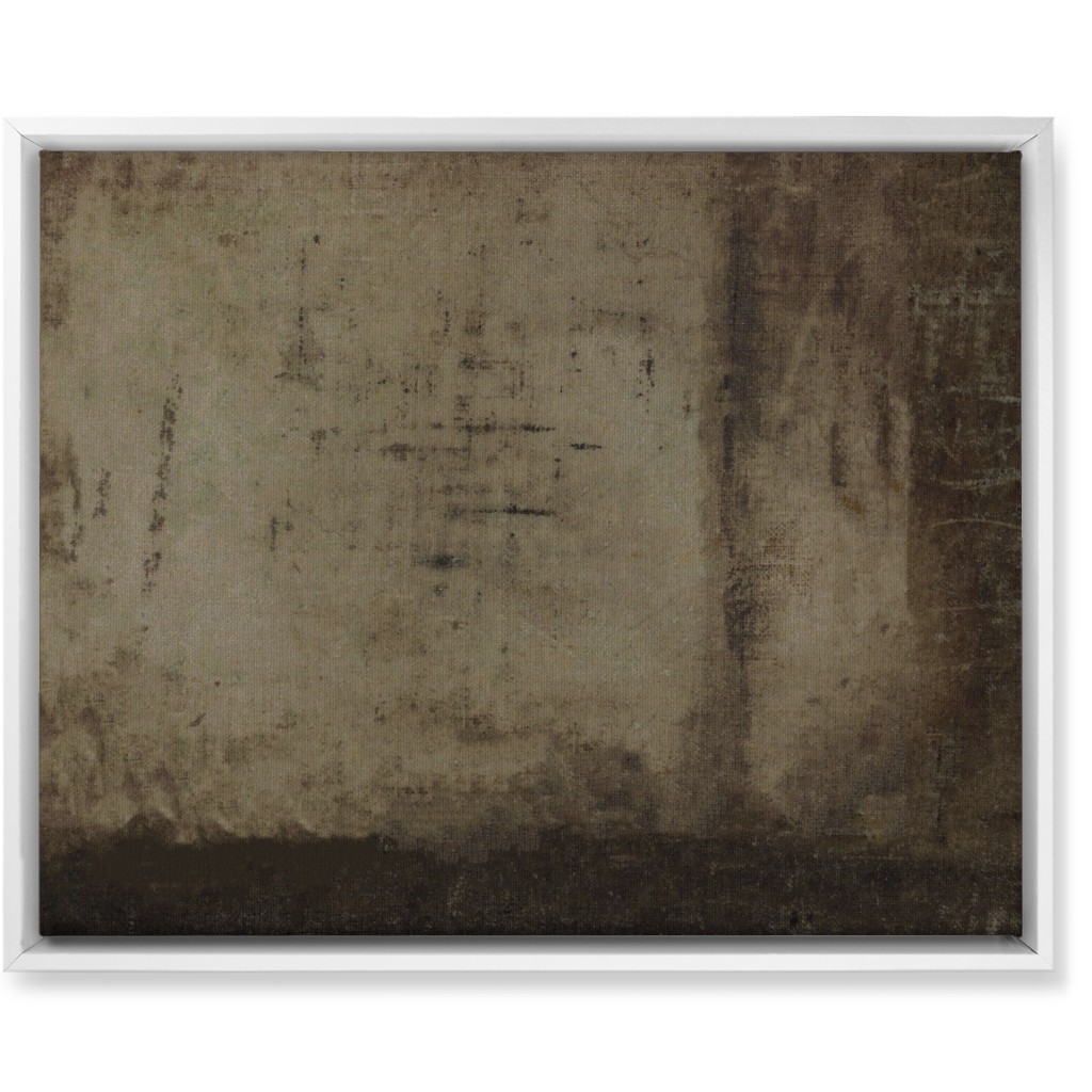 Mood At Dusk - Dark Wall Art, White, Single piece, Canvas, 16x20, Brown, Brown