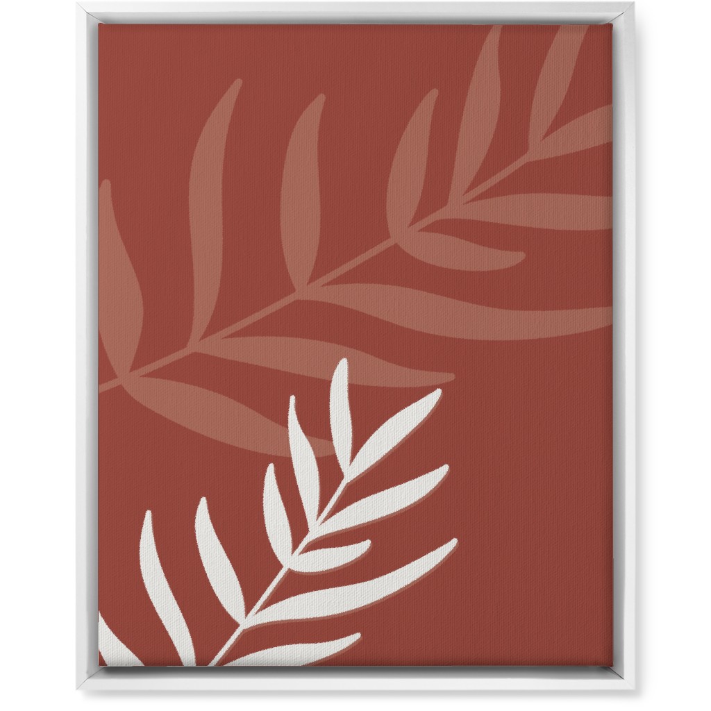 Red And White Canvas Wall Art