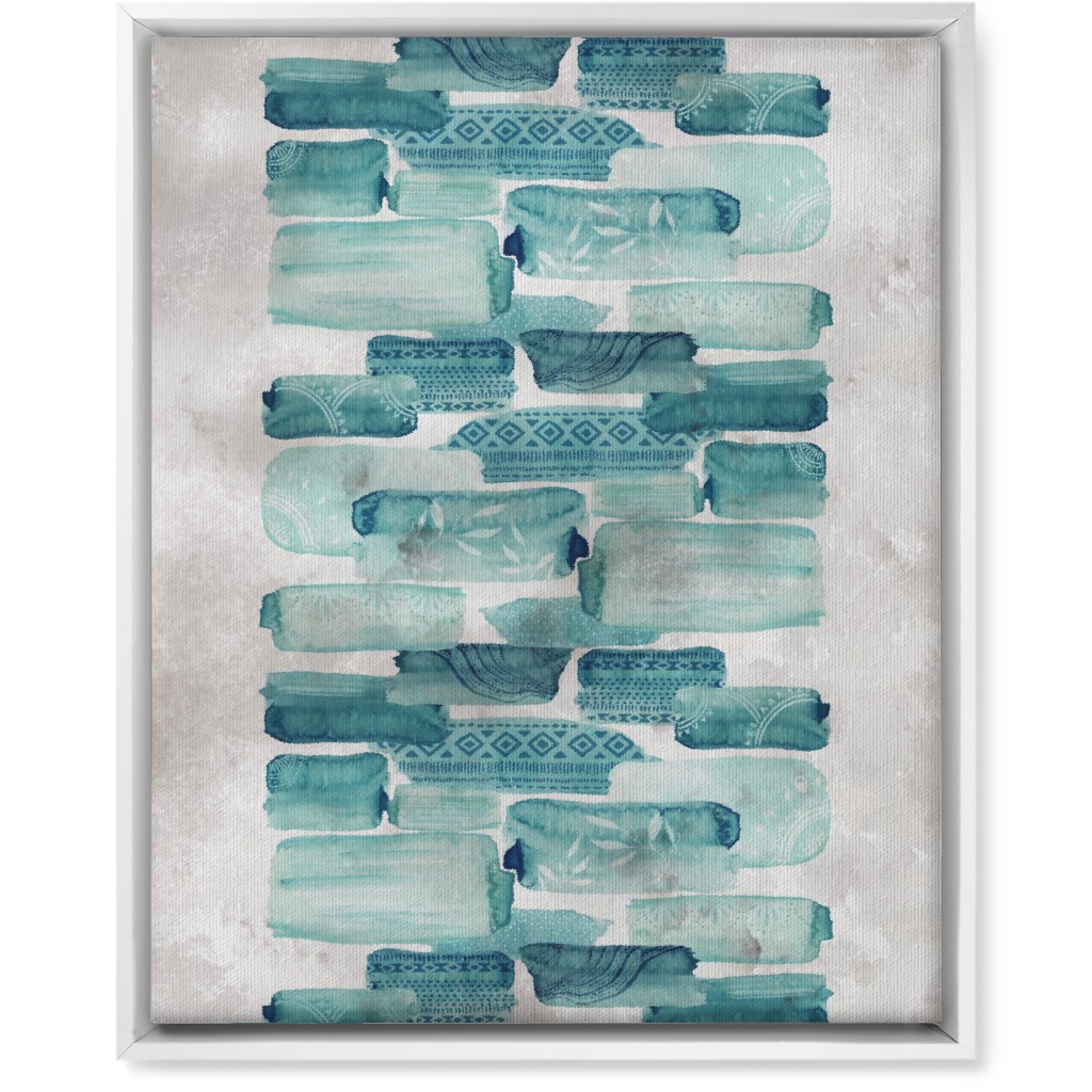 Brink Road Wall Art, White, Single piece, Canvas, 16x20, Green