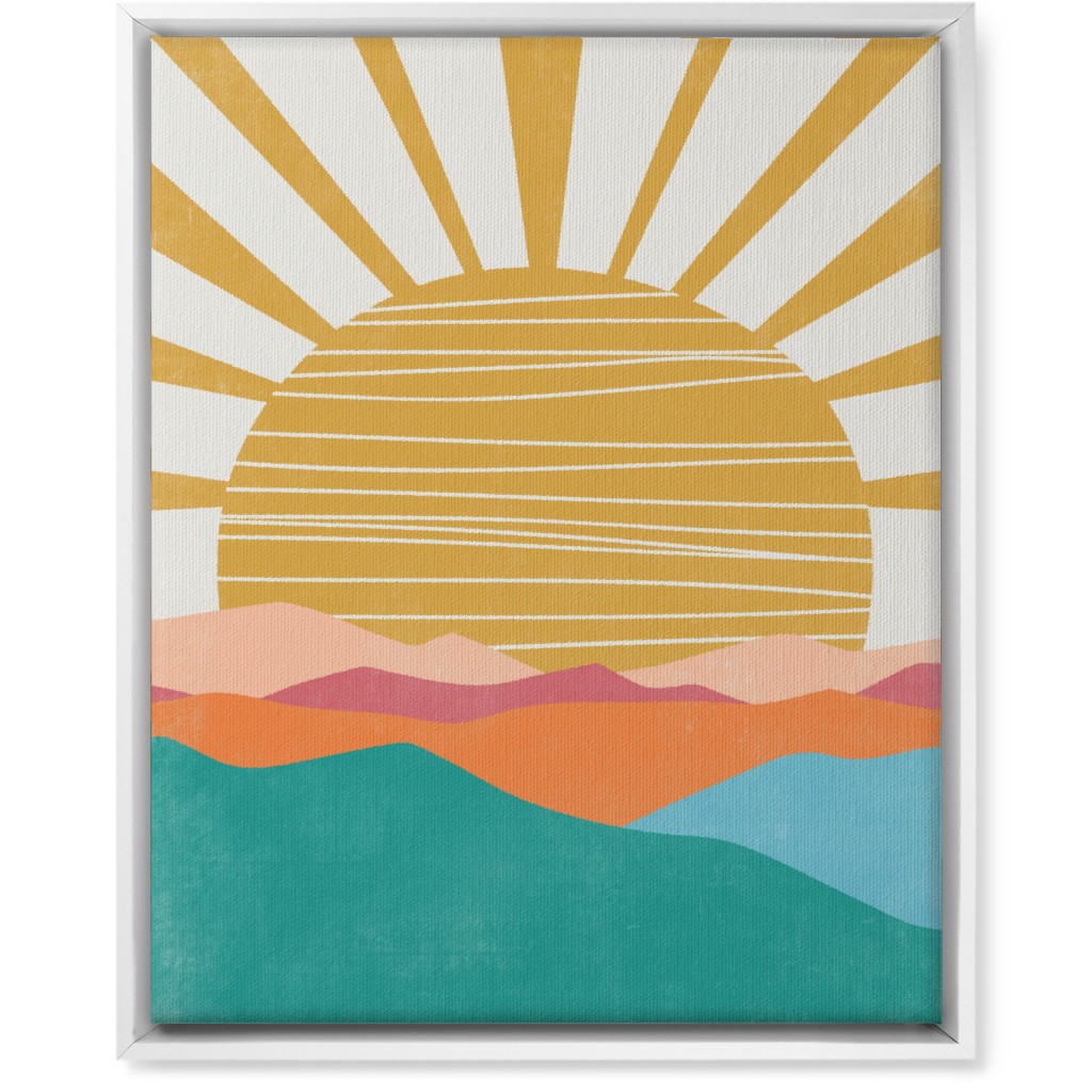 Flourish Landscape - Multi Wall Art, White, Single piece, Canvas, 16x20, Multicolor