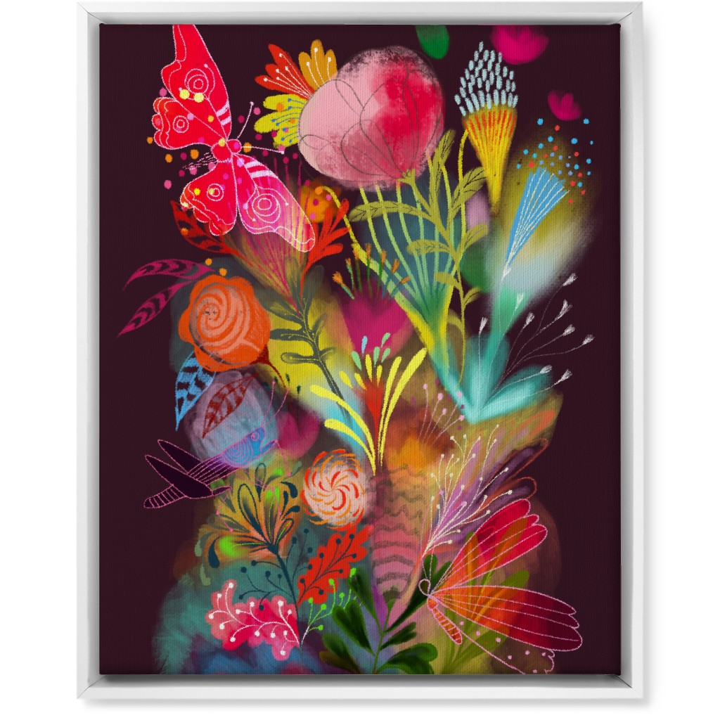Tropical Magic Dream - Multi Wall Art, White, Single piece, Canvas, 16x20, Multicolor