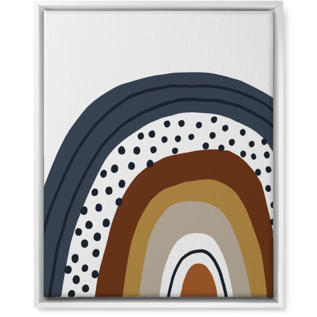 Rainbow - Neutral Wall Art, White, Single piece, Canvas, 16x20, Brown