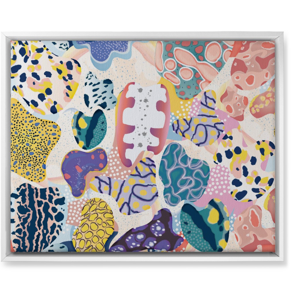 Sea Slug Animal Print - Multi Wall Art, White, Single piece, Canvas, 16x20, Multicolor