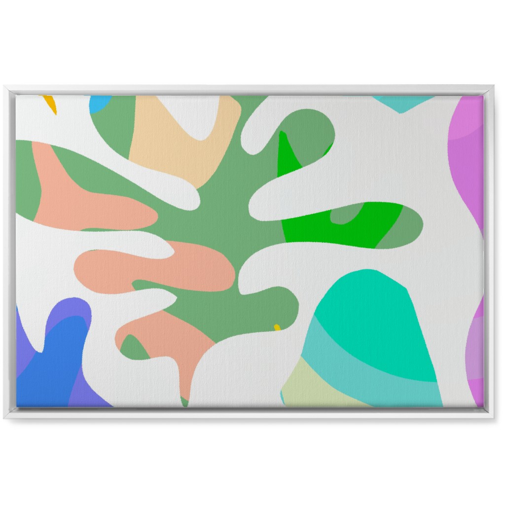 Summer Nature Love Matisse Style Wall Art, White, Single piece, Canvas, 20x30, Multicolor