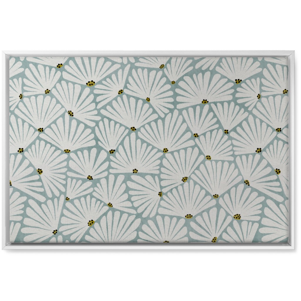 Solie Wall Art, White, Single piece, Canvas, 20x30, Blue, Smoke