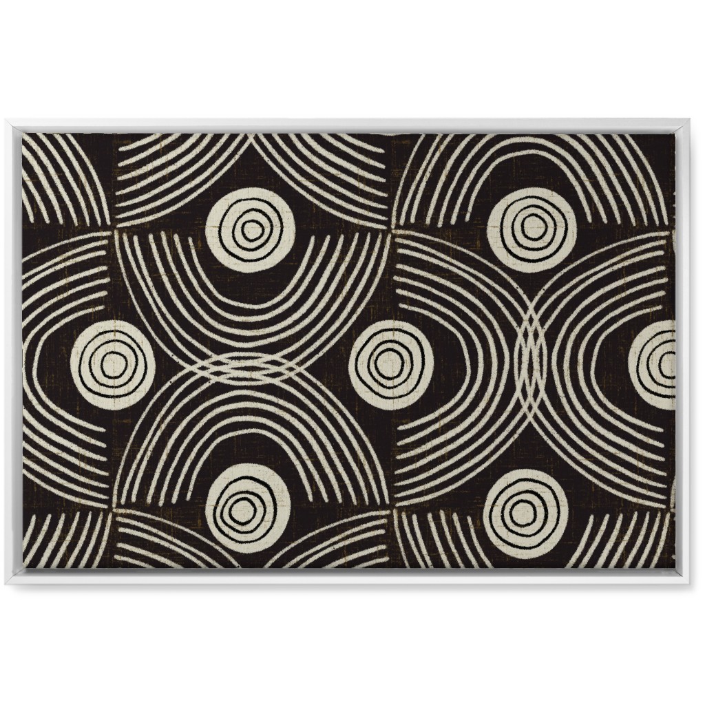 Open Ended - Black Wall Art, White, Single piece, Canvas, 20x30, Black, Black