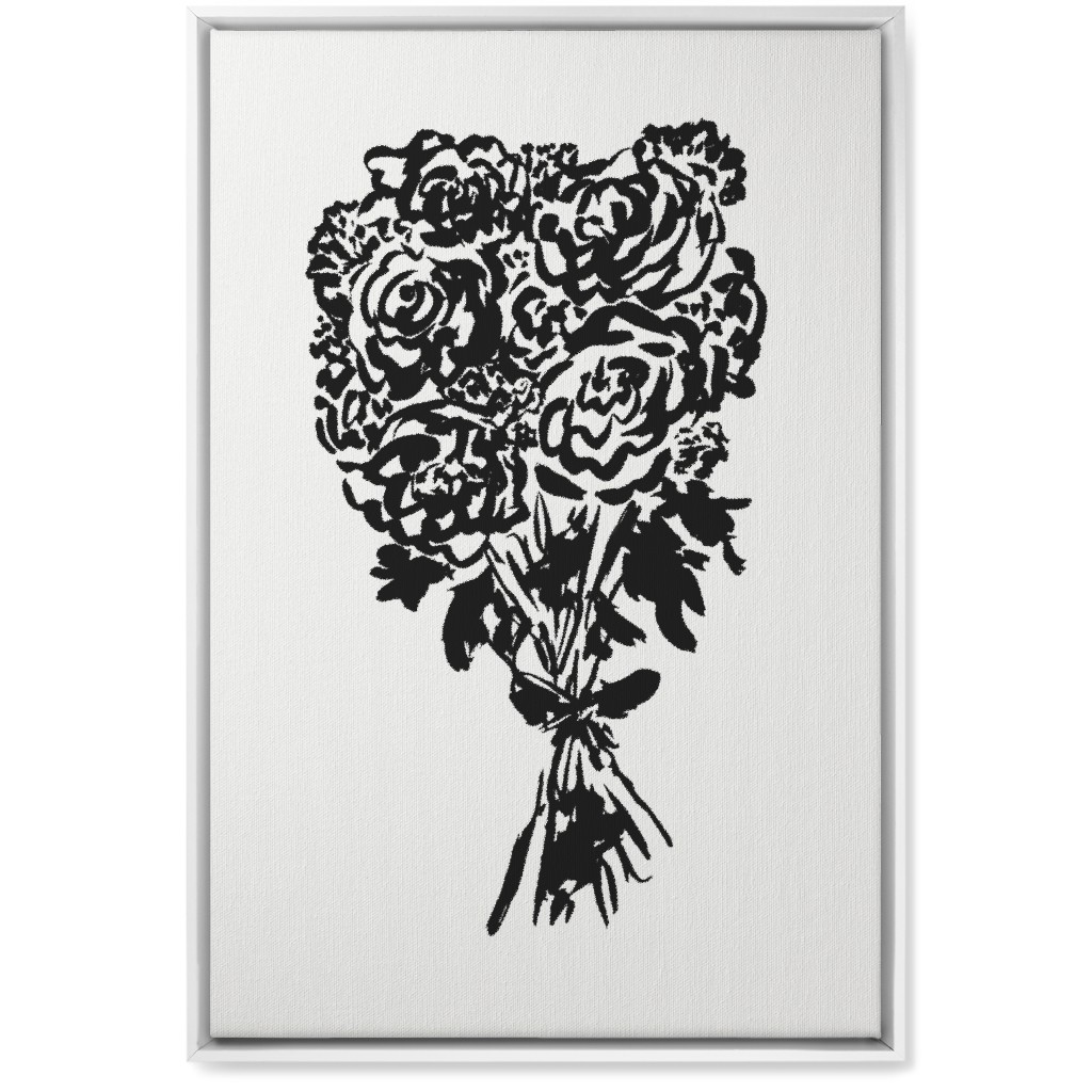 Summer Bouquet Wall Art, White, Single piece, Canvas, 20x30, White