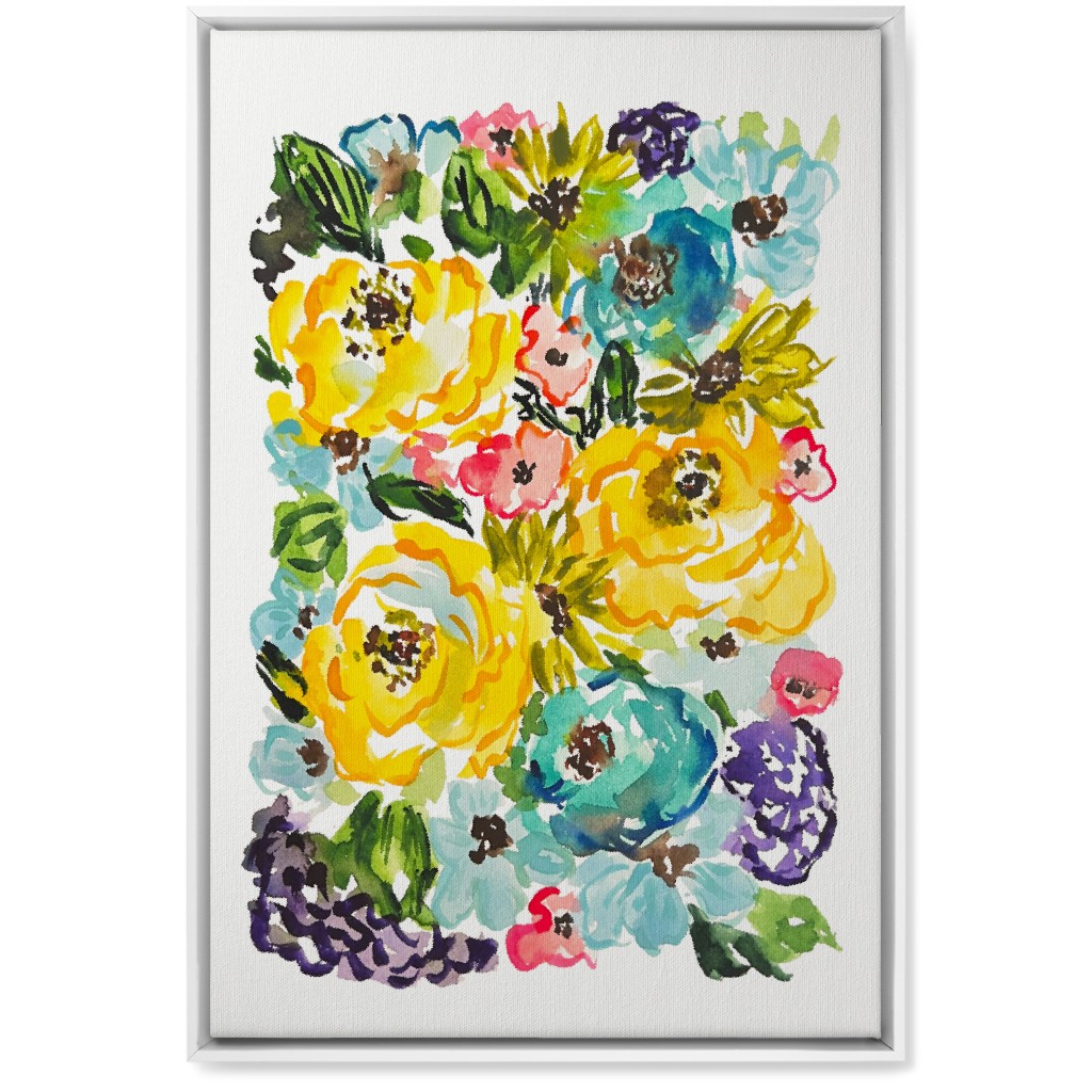 Carmel - Multi Wall Art, White, Single piece, Canvas, 20x30, Multicolor