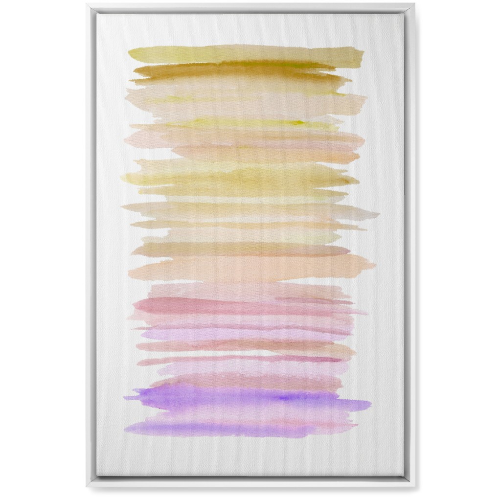 Watercolor Ocean Seashore Wall Art, White, Single piece, Canvas, 20x30, Purple