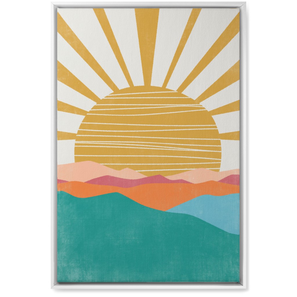 Flourish Landscape - Multi Wall Art, White, Single piece, Canvas, 20x30, Multicolor