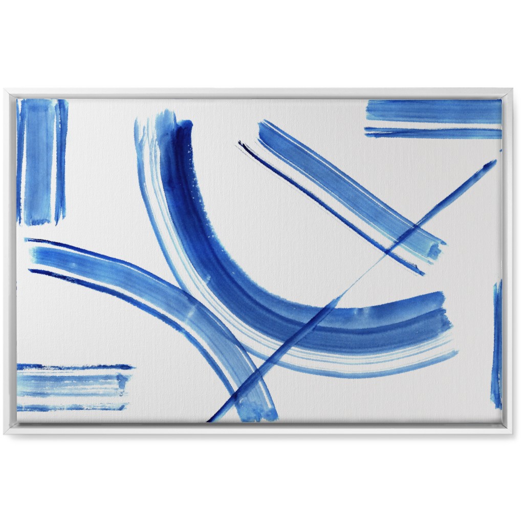 Watercolor Intersection of Minds Wall Art, White, Single piece, Canvas, 20x30, Blue