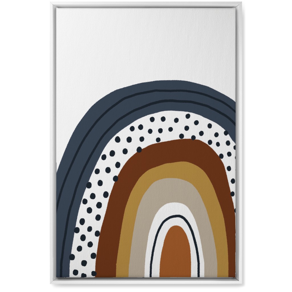 Rainbow - Neutral Wall Art, White, Single piece, Canvas, 20x30, Brown