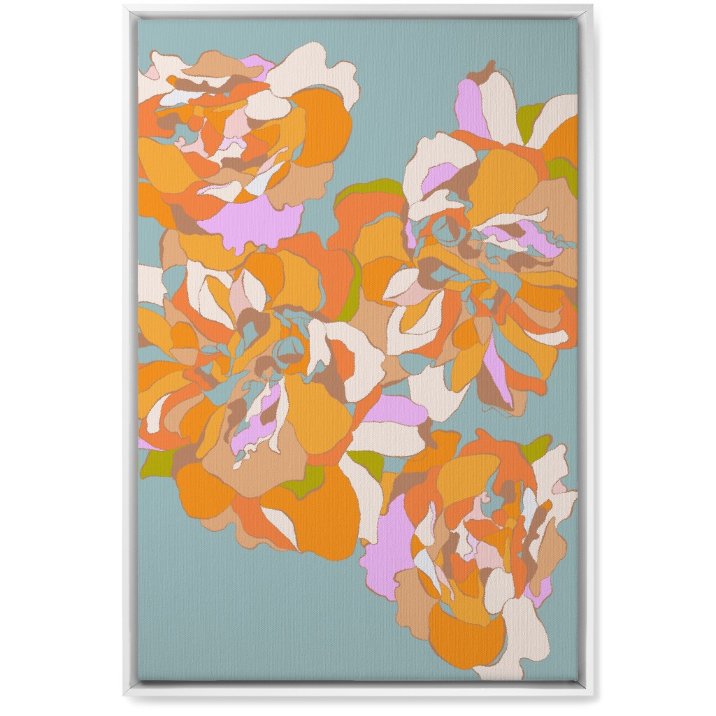 Orange And White Wall Art