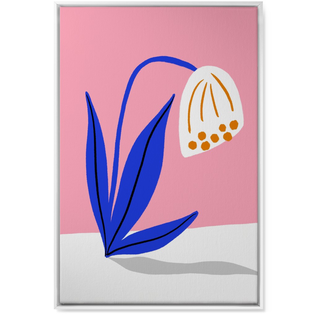 Derp Flower - Multi Wall Art, White, Single piece, Canvas, 24x36, Multicolor