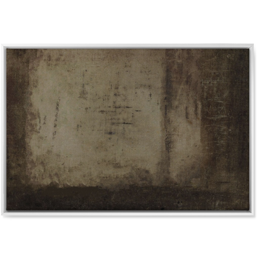 Mood At Dusk - Dark Wall Art, White, Single piece, Canvas, 24x36, Brown