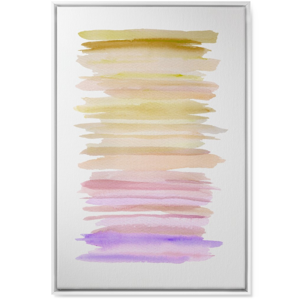 Watercolor Ocean Seashore Wall Art, White, Single piece, Canvas, 24x36, Purple