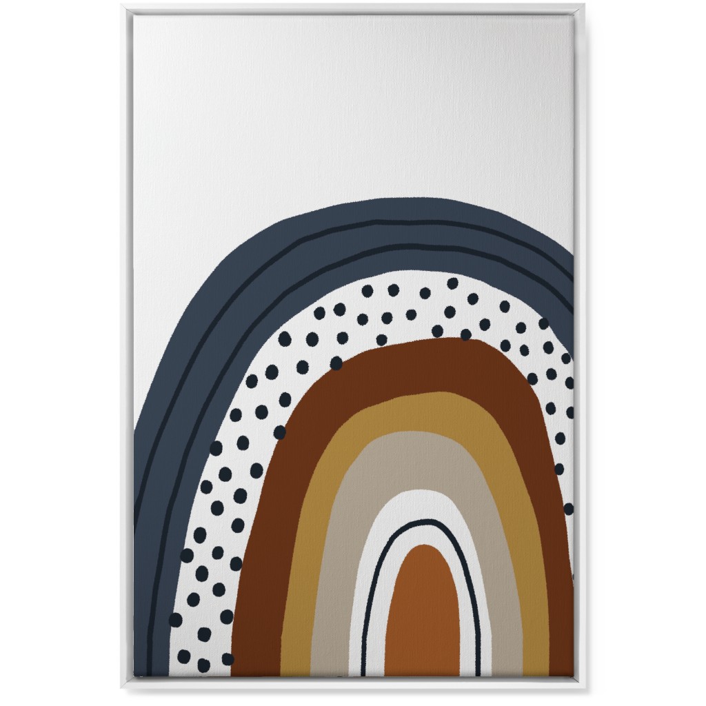 Rainbow - Neutral Wall Art, White, Single piece, Canvas, 24x36, Brown, Brown