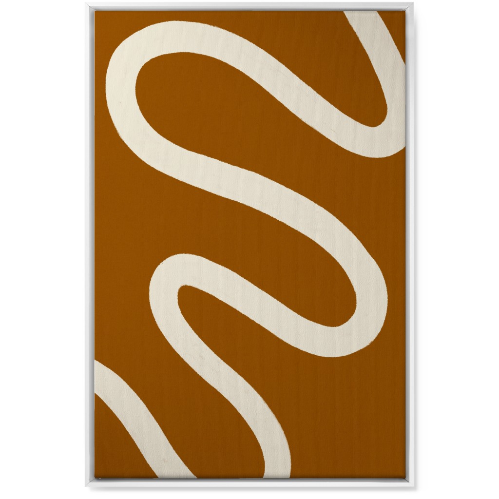 Orange And White Wall Art