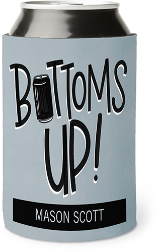 Bottoms Up Can Can Cooler, Can Cooler, Gray