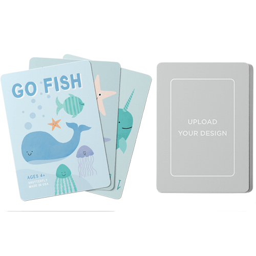 Upload Your Own Design Card Game, Go Fish, Multicolor