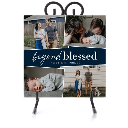 Blue Tile For Wedding Anniversary 