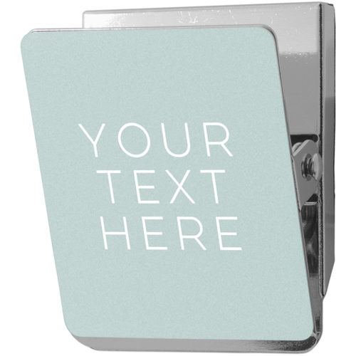 Your Text Here Clip Magnet, 2x2.5, Multicolor